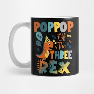 Poppop Of The Three Rex Birthday Dinosaur Mug